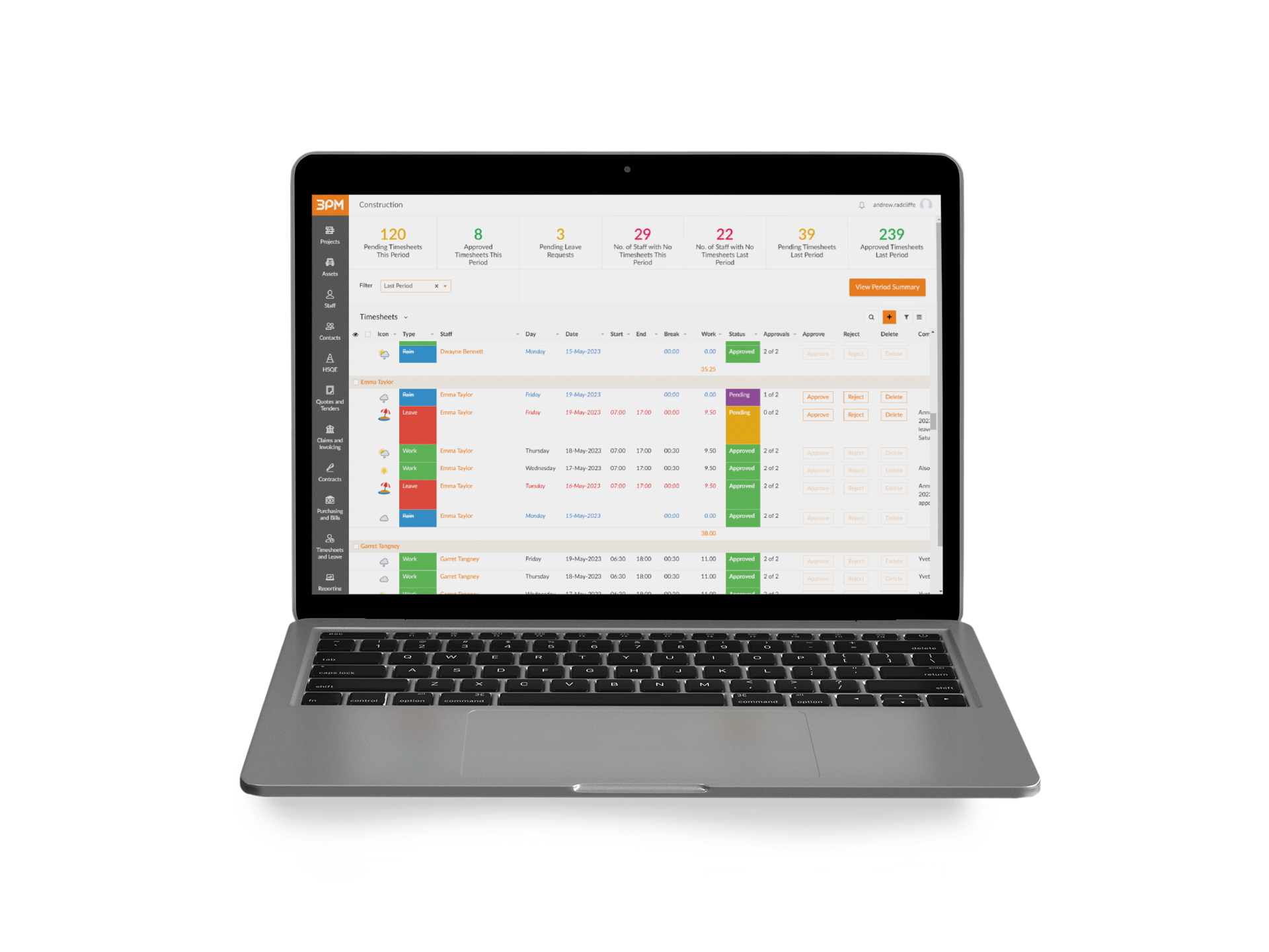 Timesheets 1A