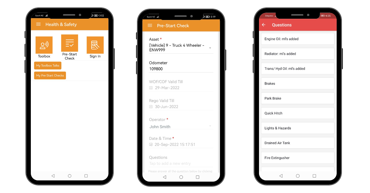 Pre-start app Pre-start app
